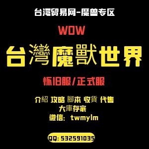 台灣魔獸世界正式服務器 各伺服器金幣收售